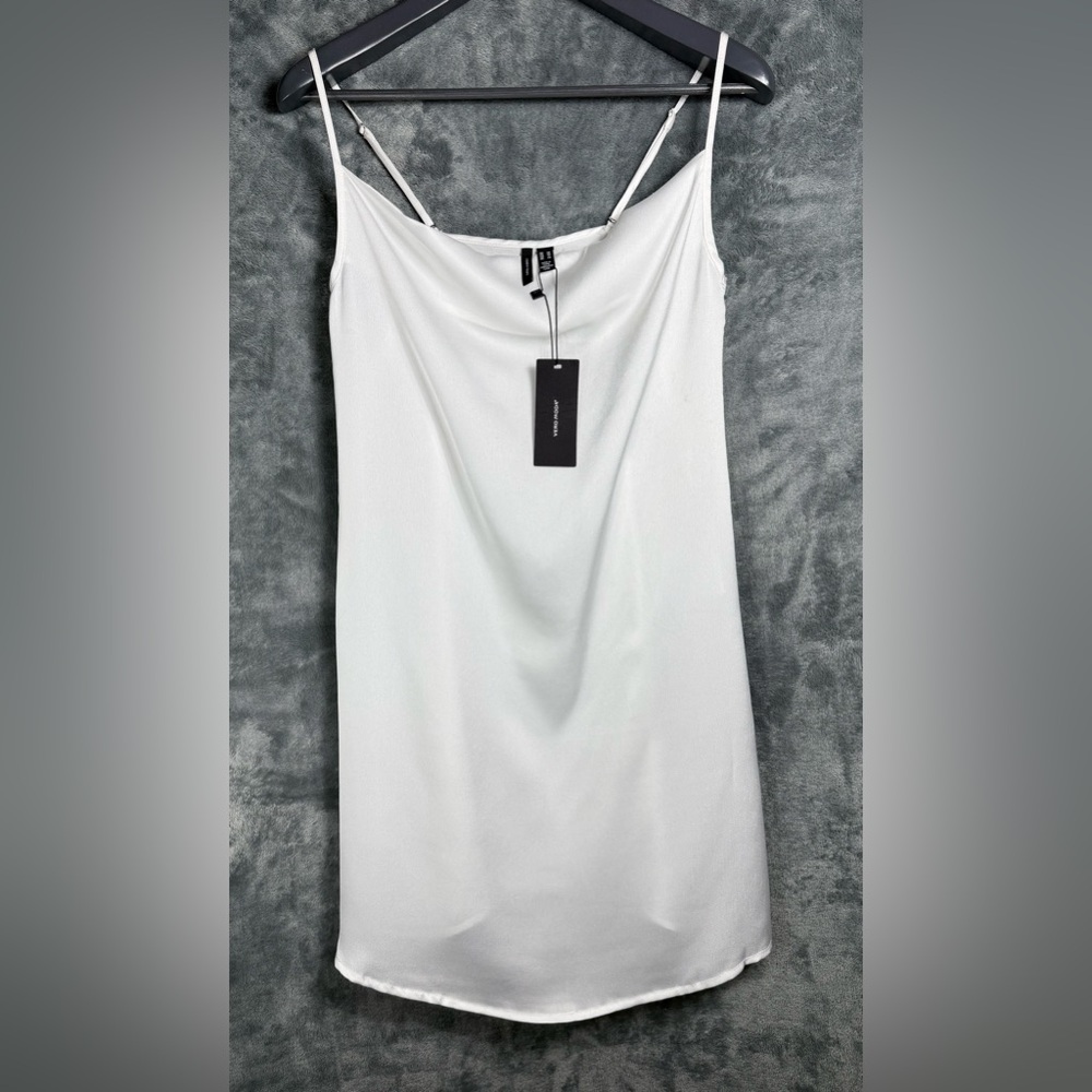 Vero Moda White Oli Singlet Mini Dress